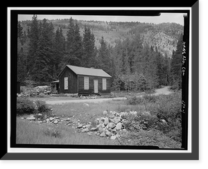Lowe House I, North side, Pitkin Street, Southwest on North Fork, Saint Elmo (historical), Chaffee County, CO Classic, Antique Poster
