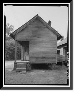 Historic Framed Print, Drane's Rental House E, 117 Hudson Lane, Americus, Sumter County, GA - 3,  17-7/8" x 21-7/8"