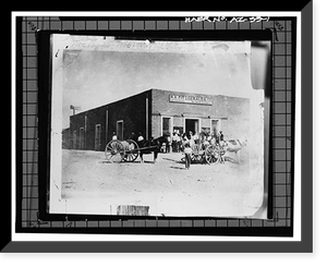 Historic Framed Print, Yuma Main Street Water Treatment Plant, Jones Street at foot of Main Street, Yuma, Yuma County, AZ,  17-7/8" x 21-7/8"