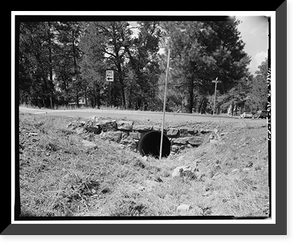 Grand Canyon National Park Roads, Apache Street Headwall No. 2, Grand Canyon Village, Coconino County, AZ Classic, Antique Print