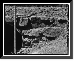 Grand Canyon National Park Roads, Apache Street Headwall No. 2, Grand Canyon Village, Coconino County, AZ - 2, Historic Print