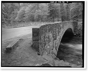 Antique Architecture - Yosemite Village, California - Pohono Bridge