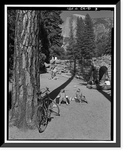 Stoneman Bridge, Spanning Merced River on Stoneman Crossover Road, Yosemite Village, Mariposa County, CA - 3, Vintage Poster