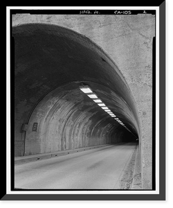 Wawona Tunnel, Wawona Road through Turtleback Dome, Yosemite Village, Mariposa County, CA - 2, Vintage Poster