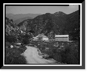 Historic Framed Print, Santa Ana River Hydroelectric System, Redlands vicinity, San Bernardino County, CA - 10,  17-7/8" x 21-7/8"