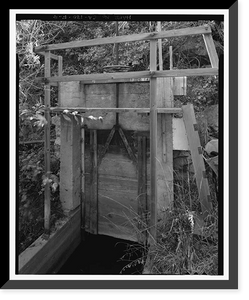 Santa Ana River Hydroelectric System, Sandbox at Breakneck Creek, Redlands vicinity, San Bernardino County, CA - 4, Antique Print