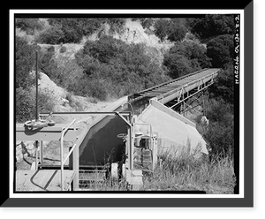 Historic Framed Print, Santa Ana River Hydroelectric System, SAR-1 Forebay & Penstock, Redlands vicinity, San Bernardino County, CA - 2,  17-7/8" x 21-7/8"