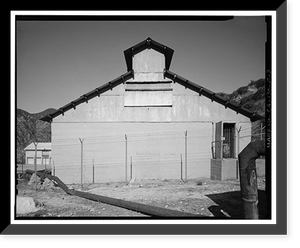 Historic Framed Print, Santa Ana River Hydroelectric System, SAR-1 Powerhouse, Redlands vicinity, San Bernardino County, CA - 3,  17-7/8" x 21-7/8"