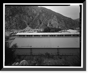 Historic Framed Print, Santa Ana River Hydroelectric System, SAR-1 Powerhouse, Redlands vicinity, San Bernardino County, CA - 6,  17-7/8" x 21-7/8"