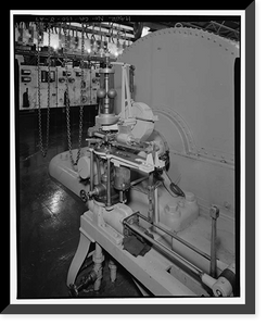 Historic Framed Print, Santa Ana River Hydroelectric System, SAR-1 Powerhouse, Redlands vicinity, San Bernardino County, CA - 27,  17-7/8" x 21-7/8"