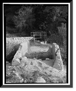Santa Ana River Hydroelectric System, Abandoned Tunnel, Redlands vicinity, San Bernardino County, CA, Antique Print