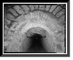 Santa Ana River Hydroelectric System, Abandoned Tunnel, Redlands vicinity, San Bernardino County, CA - 3, Historic Print