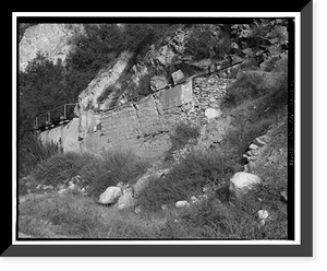Historic Framed Print, Santa Ana River Hydroelectric System, Sandbox, SAR-3 Flowline, Redlands vicinity, San Bernardino County, CA,  17-7/8" x 21-7/8"