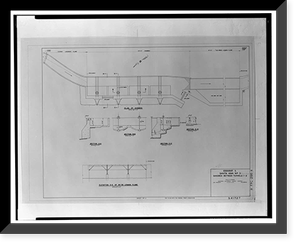 Historic Framed Print, Santa Ana River Hydroelectric System, Sandbox, SAR-3 Flowline, Redlands vicinity, San Bernardino County, CA,  17-7/8" x 21-7/8"