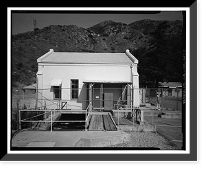 Historic Framed Print, Santa Ana River Hydroelectric System, SAR-3 Powerhouse, San Bernardino National Forest, Redlands vicinity, San Bernardino County, CA - 2,  17-7/8" x 21-7/8"