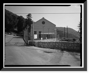 Historic Framed Print, Santa Ana River Hydroelectric System, SAR-3 Powerhouse, San Bernardino National Forest, Redlands vicinity, San Bernardino County, CA - 4,  17-7/8" x 21-7/8"