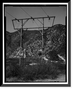 Santa Ana River Hydroelectric System, Transmission Lines, Redlands vicinity, San Bernardino County, CA, Vintage Poster