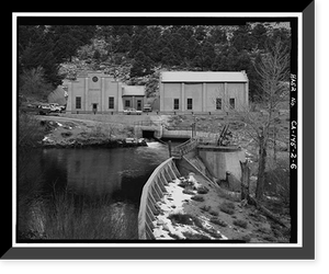 Bishop Creek Hydroelectric System, Plant 2, Bishop Creek, Bishop vicinity, Inyo County, CA - 6, Vintage Print