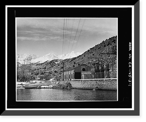 Bishop Creek Hydroelectric System, Plant 3, Bishop Creek, Bishop vicinity, Inyo County, CA, Historic Print