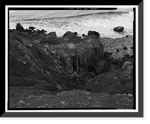 Historic Framed Print, Mile Rock Tunnel, Under Forty-eighth Avenue from Cabrillo Street to, San Francisco, San Francisco County, CA,  17-7/8" x 21-7/8"