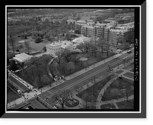 White House Grounds & Ellipse, Washington, District of Columbia, DC - 3 Classic, Antique Print