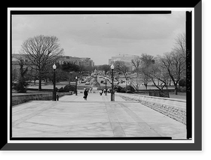 Historic Framed Print, Maryland Avenue, Washington, District of Columbia, DC - 14,  17-7/8" x 21-7/8"