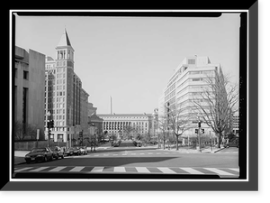 Historic Framed Print, Indiana Avenue, Washington, District of Columbia, DC,  17-7/8" x 21-7/8"