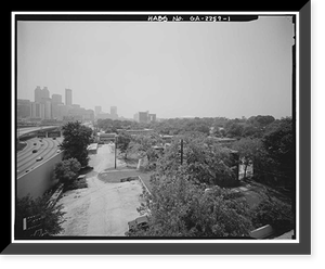 Historic Framed Print, Techwood Homes (Public Housing), Bounded by North Avenue, Parker Street, William St, Atlanta, Fulton County, GA,  17-7/8" x 21-7/8"