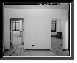 Historic Framed Print, Techwood Homes, Building No. 1, 575-579 Techwood Drive, Atlanta, Fulton County, GA - 14,  17-7/8" x 21-7/8"
