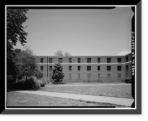 Techwood Homes, McDaniel Dormitory, 581-587 Techwood Drive, Atlanta, Fulton County, GA - 7, Vintage Poster