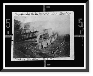 Historic Framed Print, Brookside Coal Mine, Mount Olive Road North of Five Mile Creek Bridge, Brookside, Jefferson County, AL,  17-7/8" x 21-7/8"