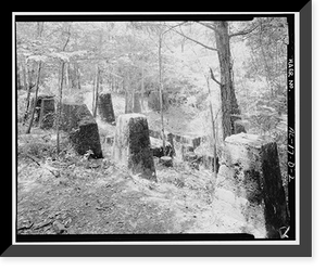 Brookside Coal Mine, Washed Coal Storage Bins (Foundation), Mount Olive Road, North of Five Mile Creek Bridge, Brookside, Jefferson County, AL - 2, Vintage Poster