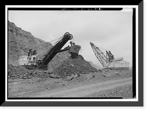 Historic Framed Print, Drummond Coal Company Cedrum Mine, 8750 Pit, County Road 124, Townley, Walker County, AL - 6,  17-7/8" x 21-7/8"
