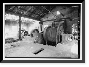 Historic Framed Print, Sloss Red Ore Mine No. 2, Hoist House, Birmingham vicinity, Jefferson County, AL - 7,  17-7/8" x 21-7/8"