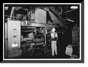 Historic Framed Print, Southern Ductile Casting Company, Casting, 2217 Carolina Avenue, Bessemer, Jefferson County, AL - 14,  17-7/8" x 21-7/8"