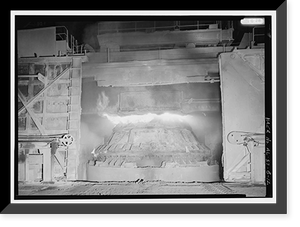 U.S. Steel, Fairfield Works, Q-Bop Furnace, North of Valley Road & West of Ensley, Pleasant Gr, Fairfield, Jefferson County, AL - 12, Vintage Print