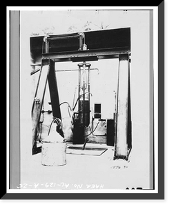 Marshall Space Flight Center, Redstone Rocket (Missile) Test Stand, Dodd Road, Huntsville vicinity, Madison County, AL - 25, Vintage Poster
