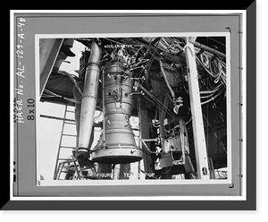 Marshall Space Flight Center, Redstone Rocket (Missile) Test Stand, Dodd Road, Huntsville vicinity, Madison County, AL - 48, Vintage Print