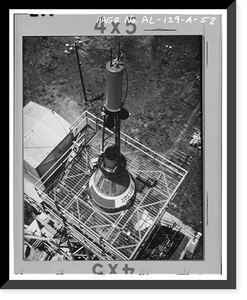 Marshall Space Flight Center, Redstone Rocket (Missile) Test Stand, Dodd Road, Huntsville vicinity, Madison County, AL - 52, Historic Print