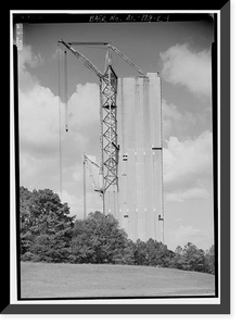 Historic Framed Print, Marshall Space Flight Center, Saturn V Dynamic Test Facility, East Test Area, Huntsville vicinity, Madison County, AL,  17-7/8" x 21-7/8"