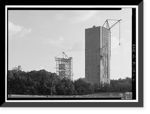 Historic Framed Print, Marshall Space Flight Center, Saturn V Dynamic Test Facility, East Test Area, Huntsville vicinity, Madison County, AL - 2,  17-7/8" x 21-7/8"