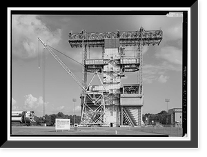 Historic Framed Print, Marshall Space Flight Center, Saturn Propulsion & Structural Test Facility, East Test Area, Huntsville vicinity, Madison County, AL,  17-7/8" x 21-7/8"