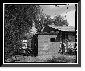 Historic Framed Print, Petrified Log Station, 503 Apache Drive, Holbrook, Navajo County, AZ - 7,  17-7/8" x 21-7/8"