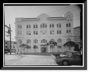 Historic Framed Print, Mission Turn Hall, 3543 Eighteenth Street, San Francisco, San Francisco County, CA,  17-7/8" x 21-7/8"