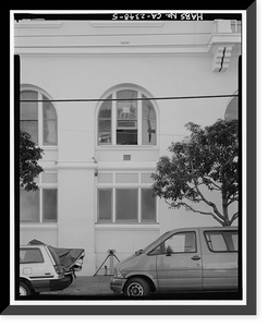 Historic Framed Print, Mission Turn Hall, 3543 Eighteenth Street, San Francisco, San Francisco County, CA - 5,  17-7/8" x 21-7/8"