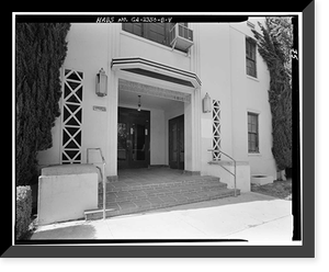 Lancaster County Center, Memorial Hall & Courthouse/Library, 4845 Cedar Avenue, Lancaster, Los Angeles County, CA - 4, Antique Poster