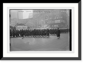 Historic Framed Print, Pelham School (Naval) Boys Parade,  17-7/8" x 21-7/8"