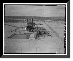 Jet Propulsion Laboratory Edwards Facility, Test Stand D, Edwards Air Force Base, Boron vicinity, Kern County, CA - 11, Vintage Print