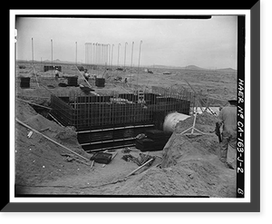 Jet Propulsion Laboratory Edwards Facility, Control & Recording Center, Edwards Air Force Base, Boron vicinity, Kern County, CA - 2 Classic, Antique Print