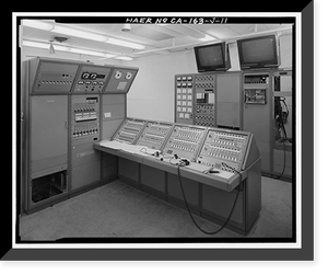 Jet Propulsion Laboratory Edwards Facility, Control & Recording Center, Edwards Air Force Base, Boron vicinity, Kern County, CA - 11, Antique Print